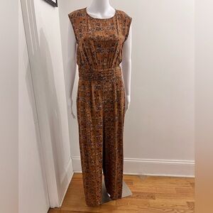 Floral Sleeveless Jumpsuit